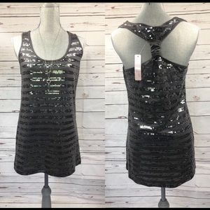 Romeo & Juliet Couture tunic sequence tank